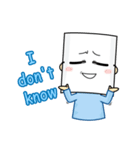 Paper mask I do not show（個別スタンプ：20）