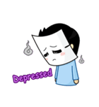 Paper mask I do not show（個別スタンプ：21）