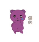 Purple Bear Mouse（個別スタンプ：7）