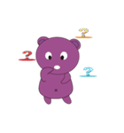 Purple Bear Mouse（個別スタンプ：16）