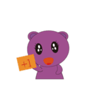 Purple Bear Mouse（個別スタンプ：38）