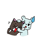 PolarBear＆BlackCat（個別スタンプ：30）