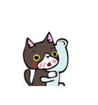 PolarBear＆BlackCat（個別スタンプ：34）