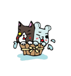 PolarBear＆BlackCat（個別スタンプ：38）
