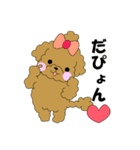 トイプードルぷーぷぷ2（個別スタンプ：24）