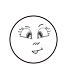 Smile Moon Face（個別スタンプ：9）