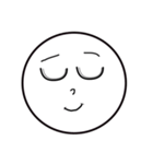 Smile Moon Face（個別スタンプ：24）