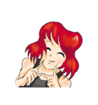 Redhead Girl（個別スタンプ：13）