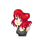 Redhead Girl（個別スタンプ：20）