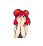 Redhead Girl（個別スタンプ：23）