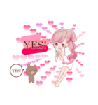 LOVE LOVE LOVE KAWAII PinkGirl（個別スタンプ：12）