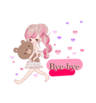 LOVE LOVE LOVE KAWAII PinkGirl（個別スタンプ：20）