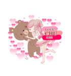 LOVE LOVE LOVE KAWAII PinkGirl（個別スタンプ：28）