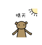 Teddy's weather report（個別スタンプ：1）