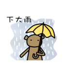 Teddy's weather report（個別スタンプ：14）