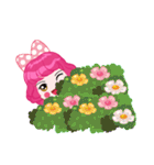 Magenta head girl（個別スタンプ：3）