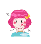 Magenta head girl（個別スタンプ：10）