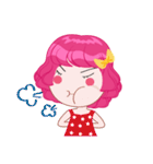 Magenta head girl（個別スタンプ：12）