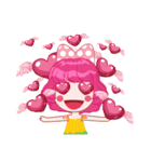 Magenta head girl（個別スタンプ：16）