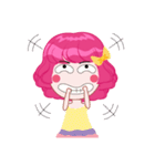 Magenta head girl（個別スタンプ：26）