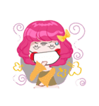 Magenta head girl（個別スタンプ：36）