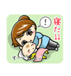 ママと赤ちゃんの育児スタンプ vol.3（個別スタンプ：2）