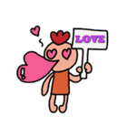 ニワトリの妖精スタンプ（個別スタンプ：3）