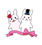 ローズちゃんとハットくん（個別スタンプ：1）