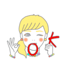 可愛い女の子とにゃんこ時々たいやき（個別スタンプ：6）
