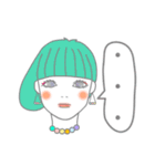 可愛い女の子とにゃんこ時々たいやき（個別スタンプ：24）