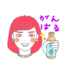 可愛い女の子とにゃんこ時々たいやき（個別スタンプ：27）