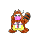 たんこぶタヌキ（個別スタンプ：4）