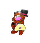 たんこぶタヌキ（個別スタンプ：8）