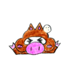 たんこぶタヌキ（個別スタンプ：34）