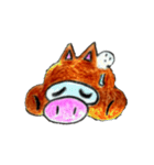 たんこぶタヌキ（個別スタンプ：40）