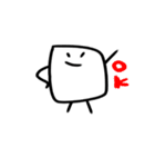 しかくくてまるいいきもの。（個別スタンプ：6）