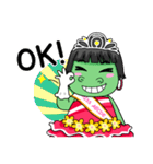 Miss Green(Eng)（個別スタンプ：11）
