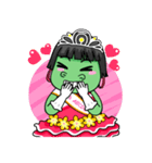 Miss Green(Eng)（個別スタンプ：14）
