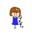 幸せを呼ぶハッピーガール（個別スタンプ：8）