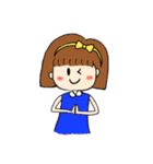 幸せを呼ぶハッピーガール（個別スタンプ：17）