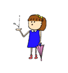 幸せを呼ぶハッピーガール（個別スタンプ：27）