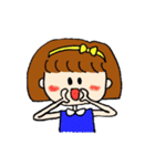 幸せを呼ぶハッピーガール（個別スタンプ：35）