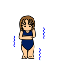 水泳部の女の子のスタンプ（個別スタンプ：23）