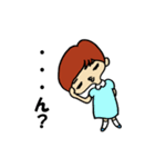 可愛いショートヘアガール（個別スタンプ：24）