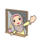 Flower Hijab 3（個別スタンプ：1）
