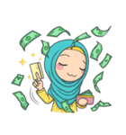 Flower Hijab 3（個別スタンプ：5）