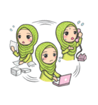 Flower Hijab 3（個別スタンプ：11）