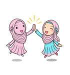 Flower Hijab 3（個別スタンプ：14）
