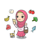 Flower Hijab 3（個別スタンプ：33）