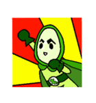 キュキュッと登場！キュウリマン（個別スタンプ：1）